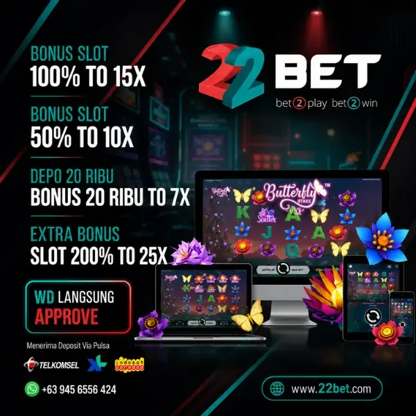 22BET bonus new member 50%, 100% & 200%